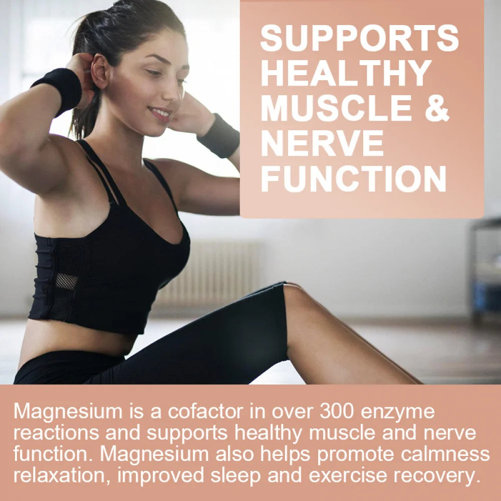 Magnesium Complex Capsules 300mg – Triple Blend (Glycinate, Malate, Citrate) Dietary Supplement Peaceful Pleasures Health and Wellness