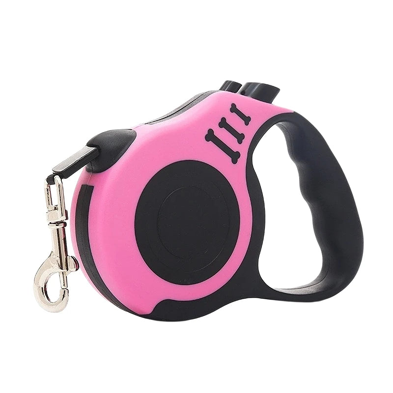 3m 5m Dog Leash for Small Dogs Cat Automatic Retractable Durable Nylon Lead Puppy Outdoor Travel Walking Hiking Traction Rope Peaceful Pleasures Health and Wellness Pink 5M