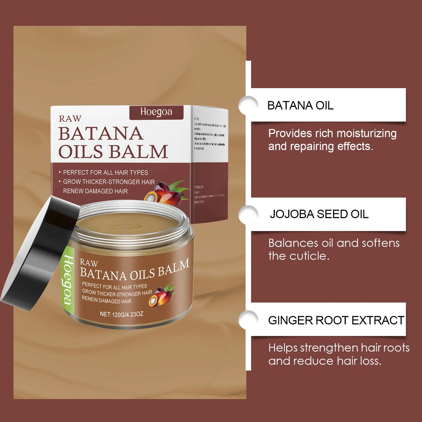 HOEGOA Batana Oil Hair Mask – Nourish, Strengthen & Thicken