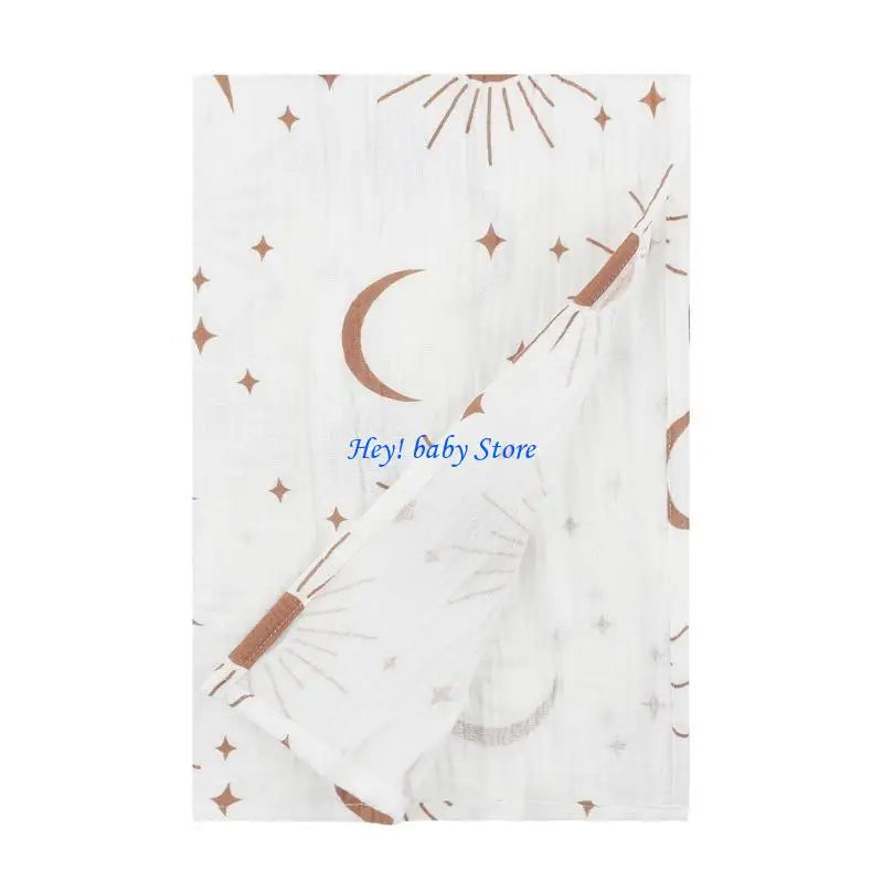 Muslin Swaddle Blanket Newborn | Soft Cotton Bamboo 33"