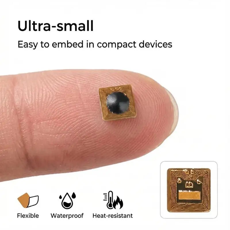 NTAG213 NFC RFID Sticker Tags 4x4mm Programmable – 10 Pack