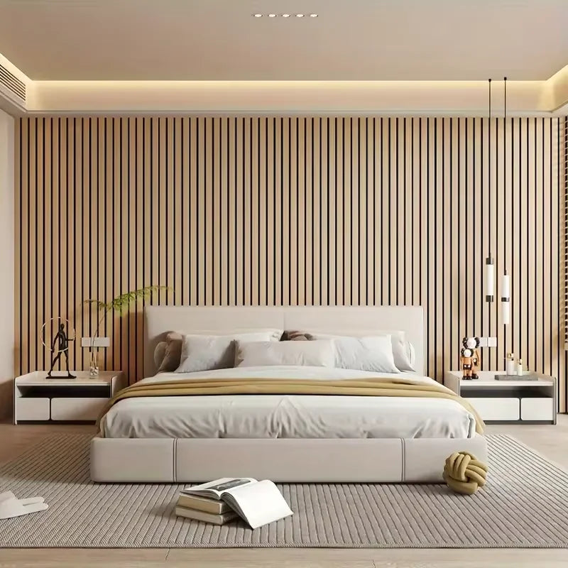 3D Groove Peel & Stick Wallpaper – Waterproof PVC Wall Sticker