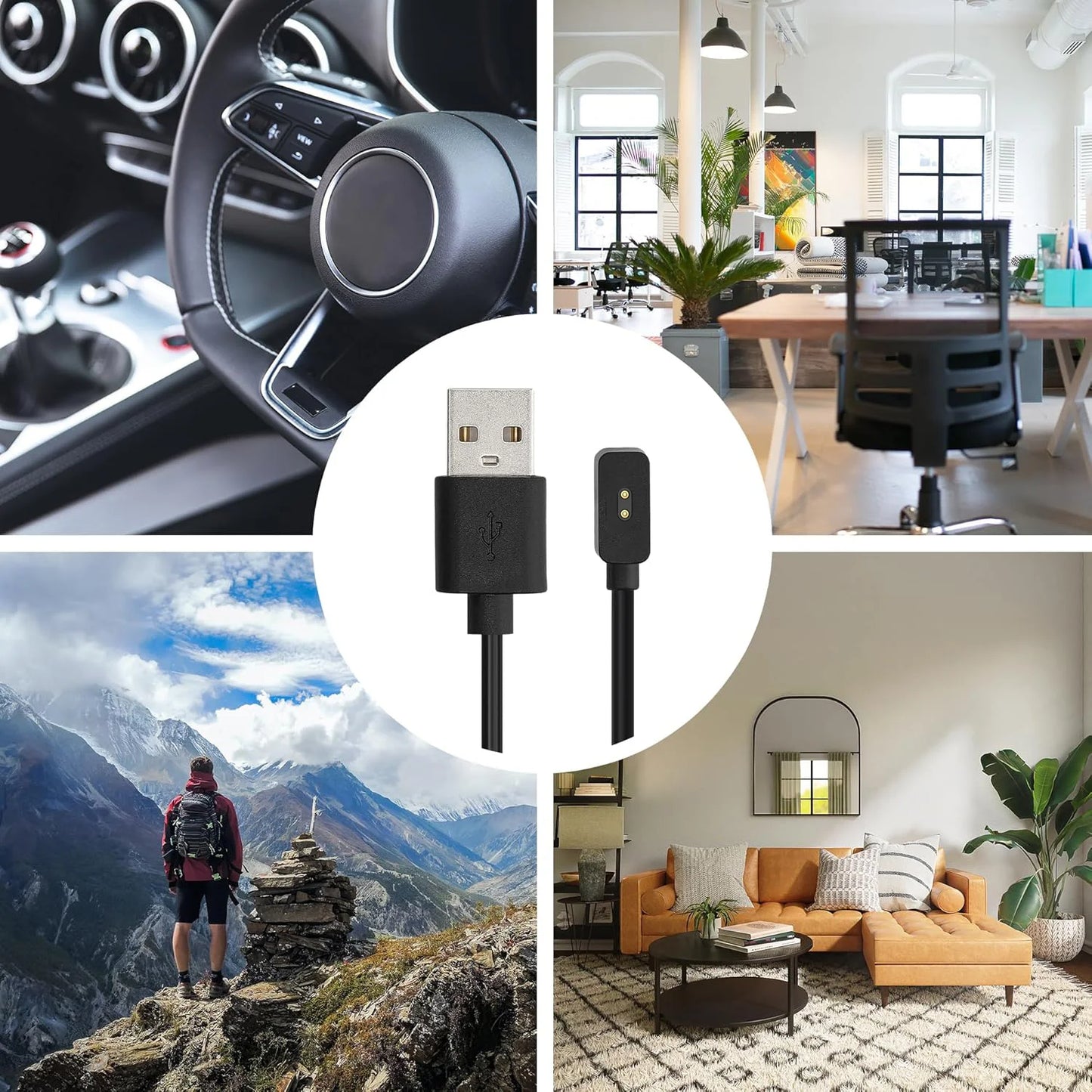 USB Charger for Xiaomi Mi Band 8 – Fast Charging Dock Peaceful Pleasures Health and Wellness