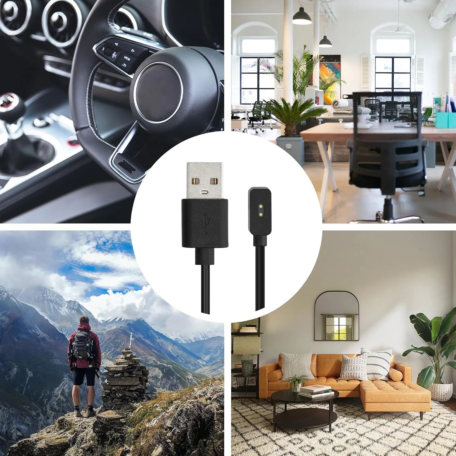 USB Charger for Xiaomi Mi Band 8 – Fast Charging Dock Peaceful Pleasures Health and Wellness