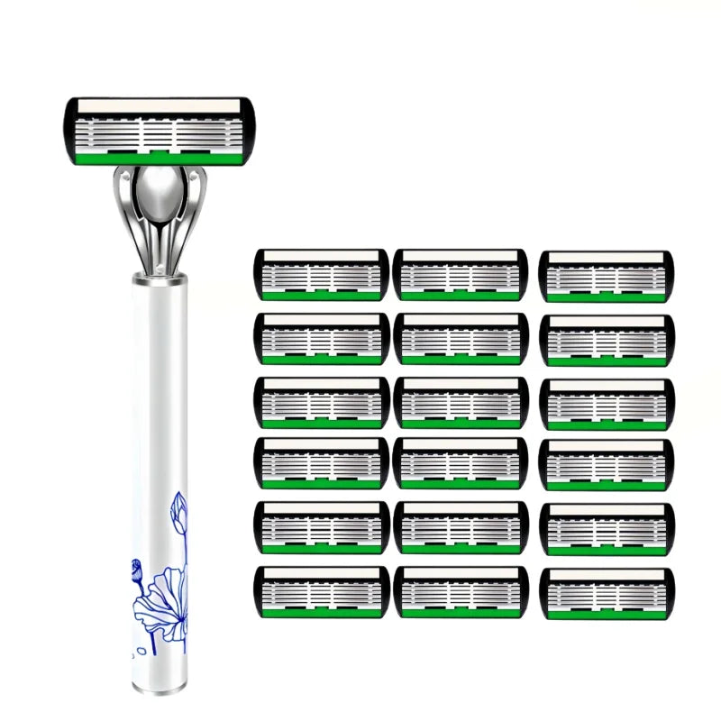 Men's 6-Blade German Steel Safety Razor | Manual Shaver