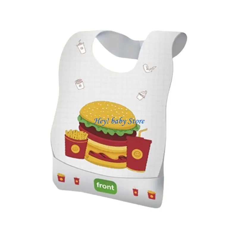 Disposable Baby Bibs & Burp Cloths for Infants & Toddlers 10pk
