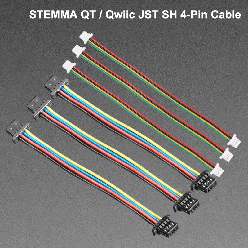New 1/3/5Pcs 10cm STEMMA QT/Qwiic JST SH 4-Pin Wire Cable Adapter Connector Peaceful Pleasures Health and Wellness