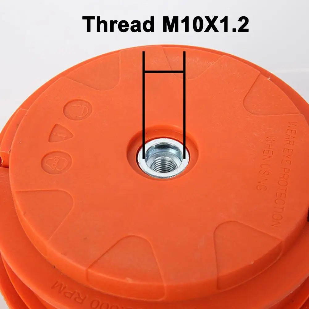 M10 Aluminum Nylon Bump Spool Grass Trimmer Head with 2-Line Cutter Peaceful Pleasures Health and Wellness
