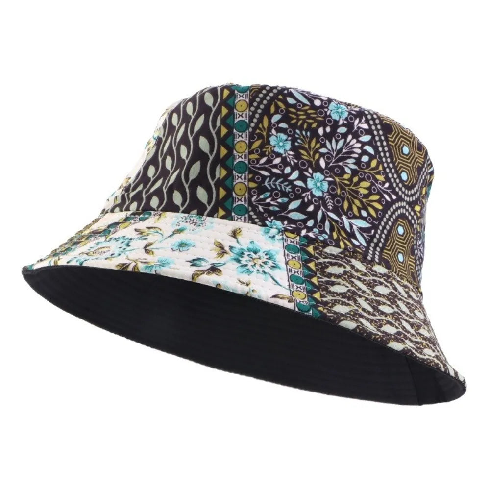 Reversible Printed Bucket Hat – Unisex Beach Sun Hat