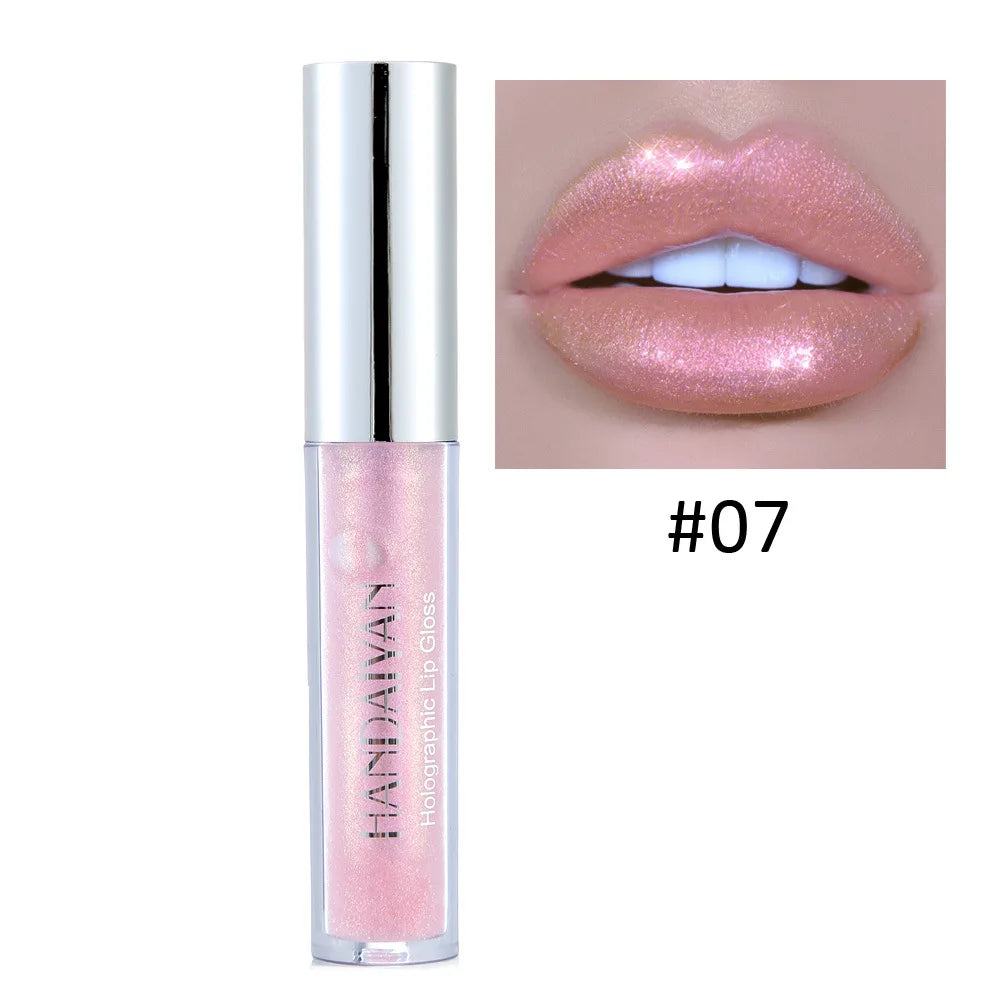 Holographic Glitter Lip Gloss | 6 Metallic Shades Liquid Lipstick