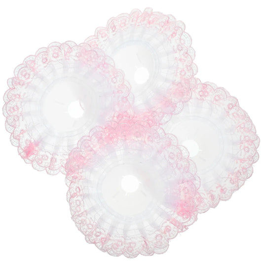 4Pcs Bridal Bouquet Holder Collar Lace Floral Support for Wedding Bouquets DIY Flower Arrangement Decor Handheld Holder Peaceful Pleasures Health and Wellness