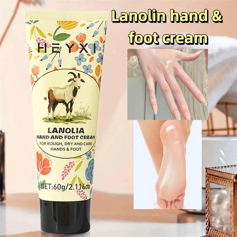 Lanolin Hand & Foot Cream Long-lasting Moisturizing Gentle Repair Chapped Skin Relieve Dryness Nourishing Smooth Skin Care Cream Peaceful Pleasures Health and Wellness