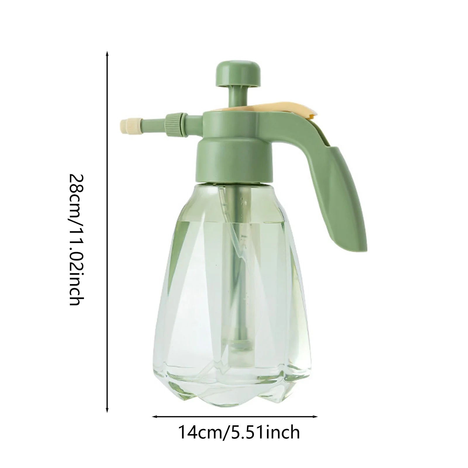 Flower Sprayer Pressure Water Can 1.5L Large Capacity Clear Water Bottle Plastic Sprayer for Indoor & Outdoor Plant Flower Peaceful Pleasures Health and Wellness