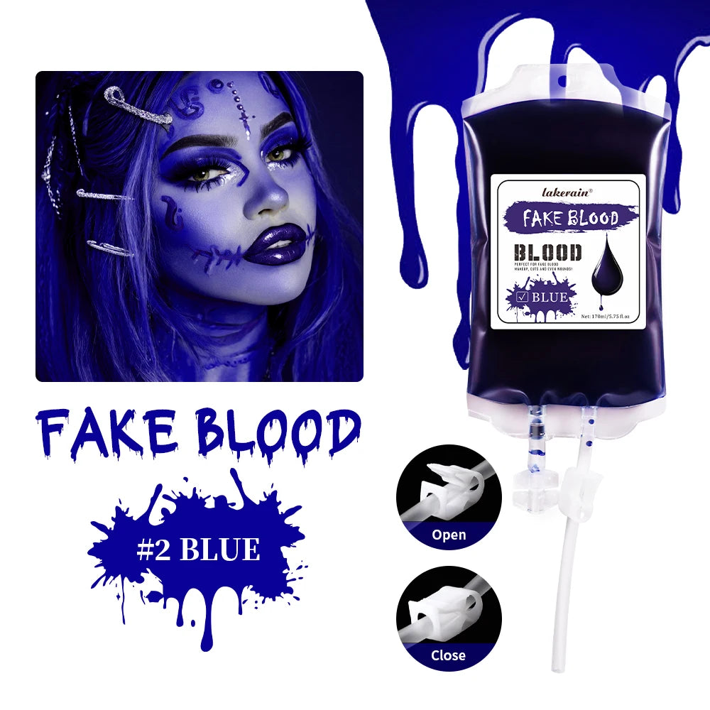 Realistic Washable Fake Blood Makeup – Halloween Body Paint 170ml Halloween Body Paint Peaceful Pleasures Health and Wellness 2 blue