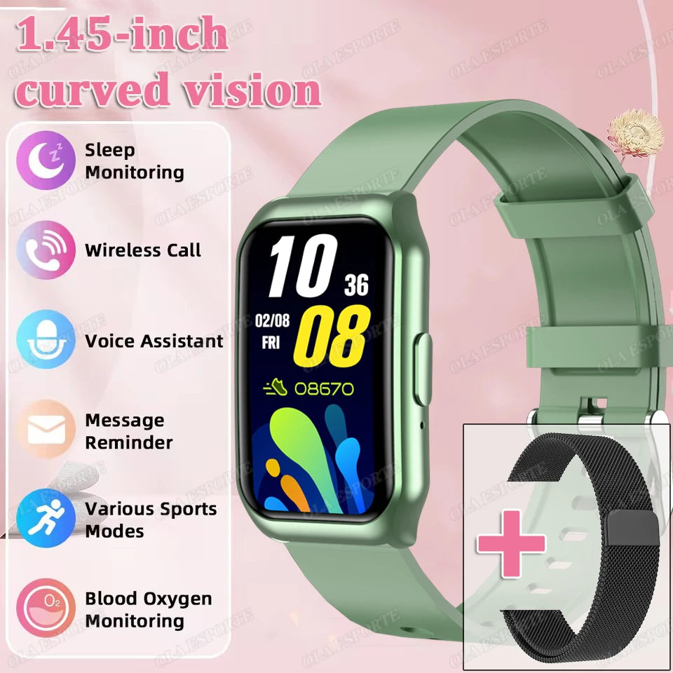 New Smart Watch Bluetooth Calling Heart Rate&Sleep Monitoring Flashlight Voice Assistant Men Women Smartwatch A3958 Peaceful Pleasures Health and Wellness Gr18BkMilan
