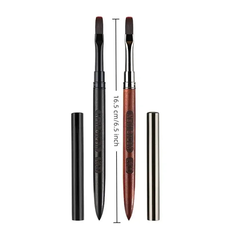 Sandalwood Detail Nail Art Pen Extended Brush Nail Construction Pen High Quality Paintings Pen Nail Phototherapy Pen Nail Tools Peaceful Pleasures Health and Wellness