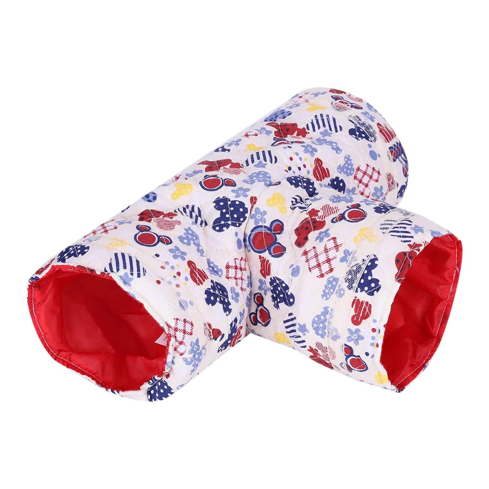 Pet Hamster Tunnel Exercise Tube Nylon Inner Lining Bright Color Fabric Cloth for Guinea Pig Rabbit Ferret Hamster Peaceful Pleasures Health and Wellness