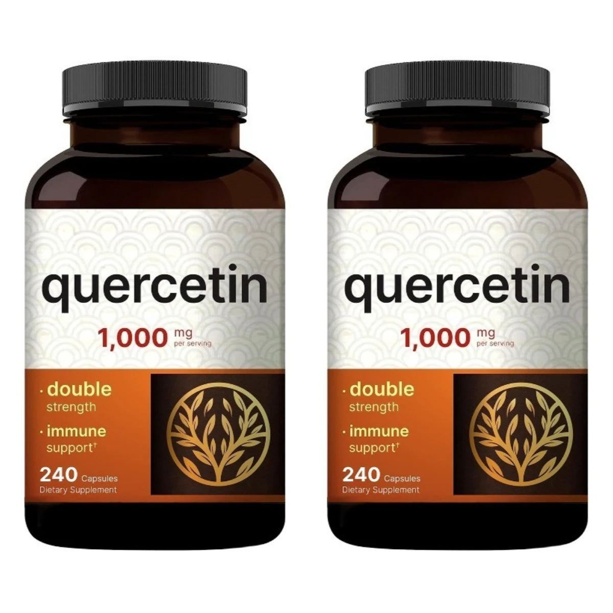 Quercetin 1000mg Dihydrate Supplement – 240 Capsules | Immune