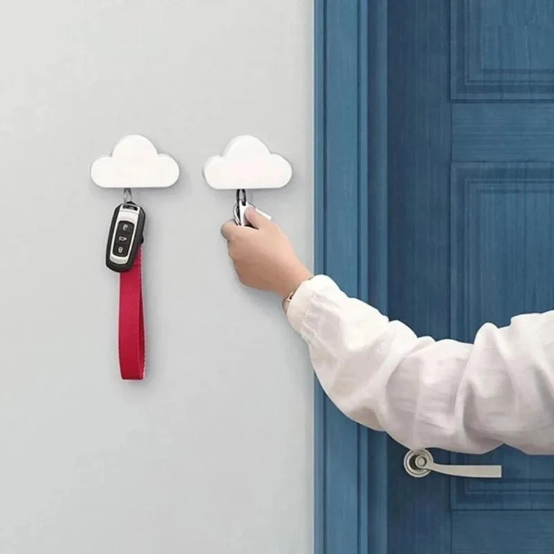 Cloud Magnetic Key Holder – No-Drill Wall Key Organizer