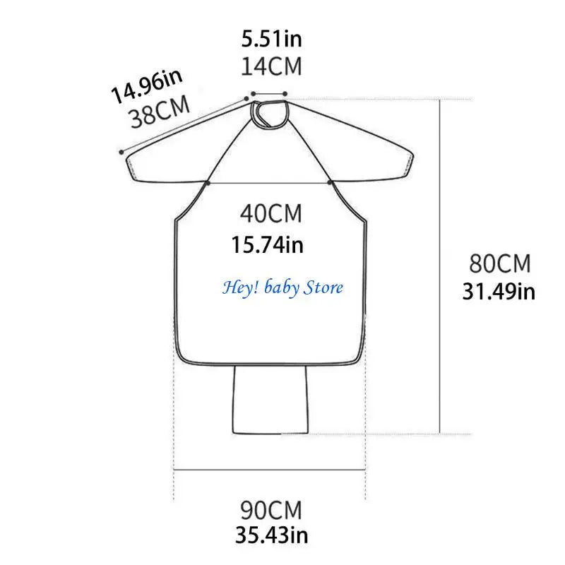 Waterproof Baby Feeding Bib Smock & Table Cover | Ages 6M–4Y