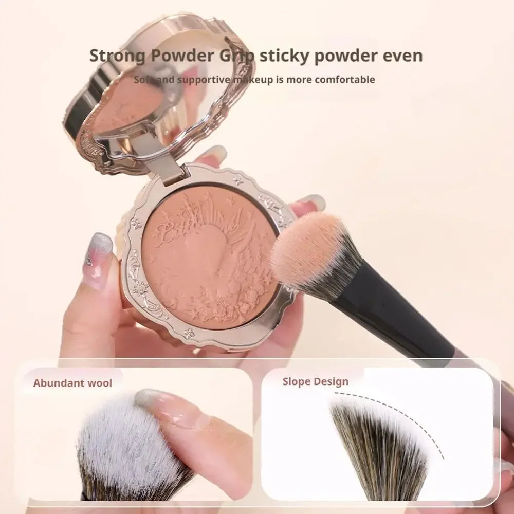 Professional Makeup Brush 1/2PCS, Angled Powder Brush for Flawless Makeup Application,Premium Synthetic Foundation & Blush Brush Peaceful Pleasures Health and Wellness