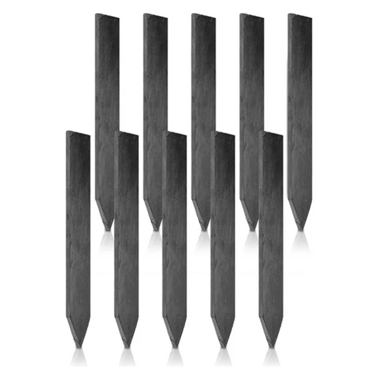 Natural Slate Plant Markers Garden Labels – Set of 30 | 15x2cm Garden Plant Markers Peaceful Pleasures Health and Wellness Black