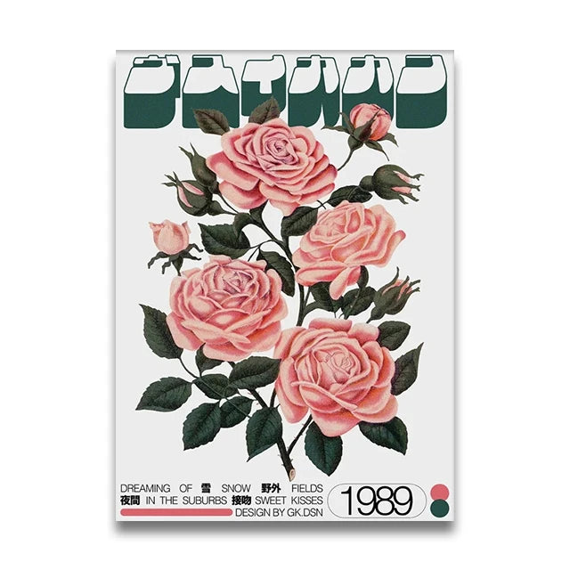 Okinawa Sakura Cherry Blossom Canvas Wall Art Print | Unframed