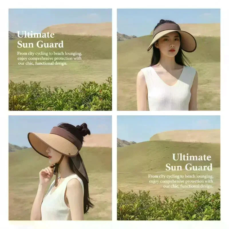 Foldable Sun Visor Hat – UV-Blocking Breathable Summer Cap