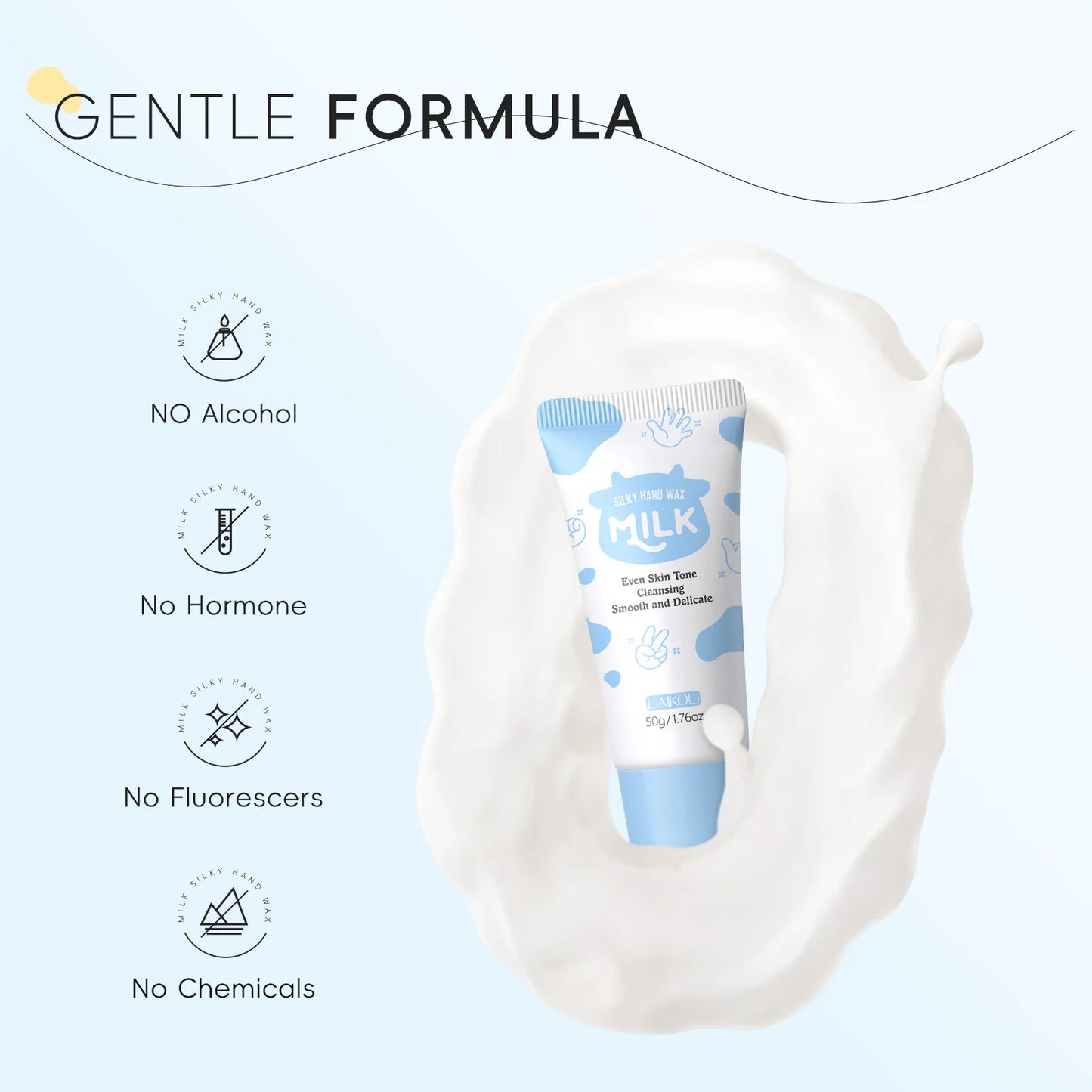 Laikou Milk Hand Wax Mask – Exfoliating & Moisturizing Peel