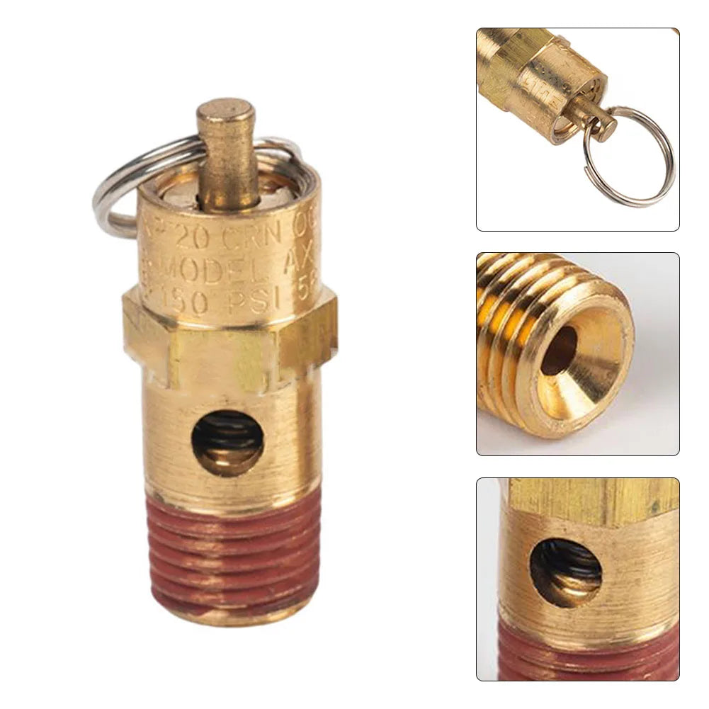1 4 NPT 125 PSI Air Compressor Safety Relief Pressure Valve Tank OUT