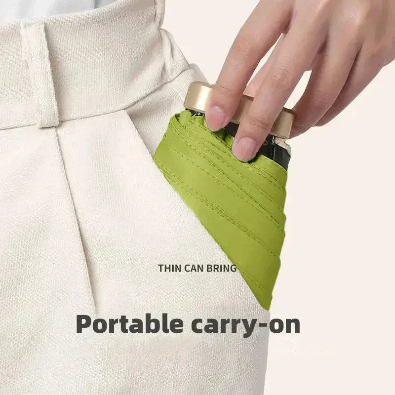 Mini Pocket Parasol – UV Folding Sun & Rain Umbrella | 250g