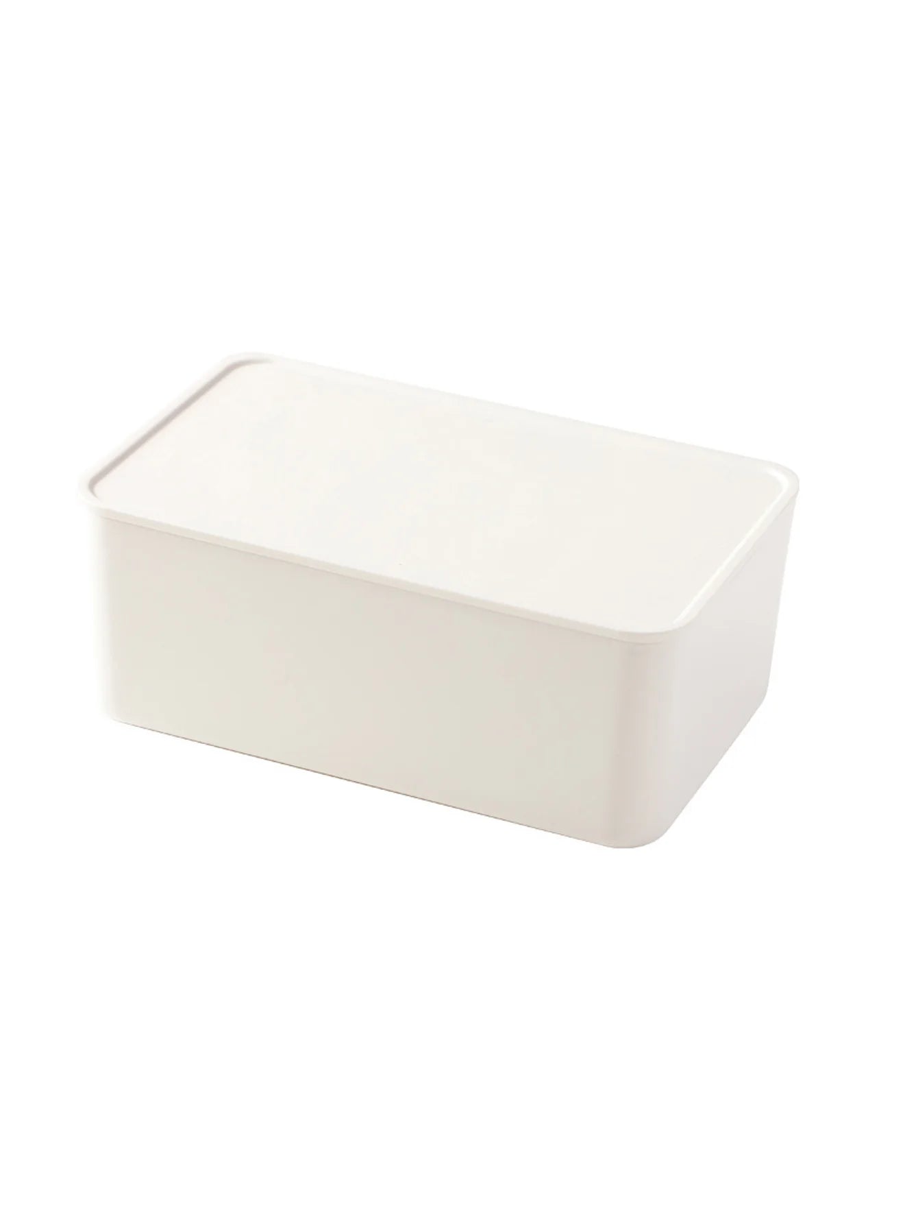 1Pc Japanese Style Wet Wipes Container Waterproof Wipe Box With Lid Bedroom Living Room Pull-out Multi-purpose Storage Box Peaceful Pleasures Health and Wellness White