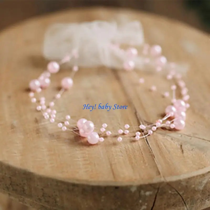 Baby Pearl Headband | Newborn Photoshoot Hair Tieback