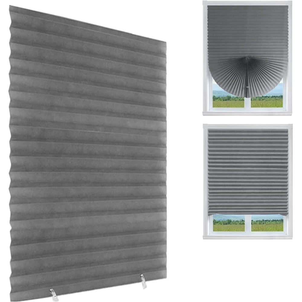 Self-Adhesive Pleated Window Blinds | No-Drill Folding Shades