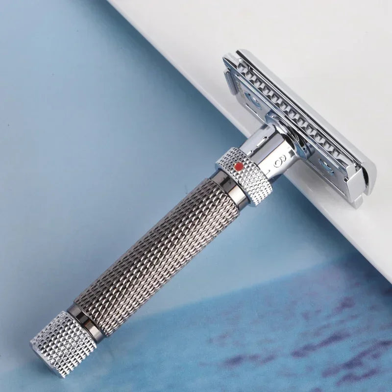 2026 Hot Sale YAQI Safety Razor Yaqi Adjustable The Final Cut Chrome And Gunmetal Color Safety Razor for Men Peaceful Pleasures Health and Wellness