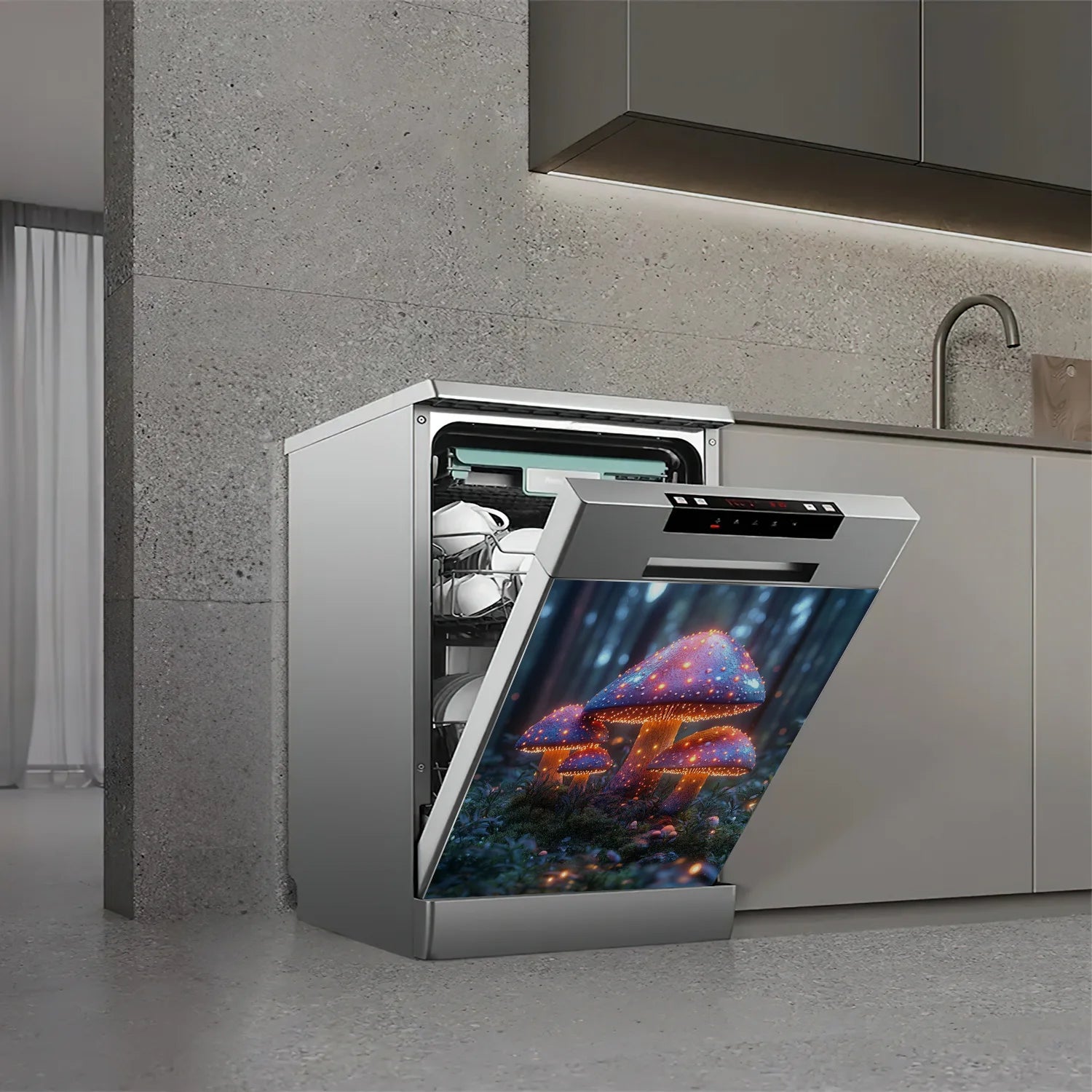 65x58.5CM household dishwasher magnetic sticker kitchen and refrigerator magnet board Peaceful Pleasures Health and Wellness