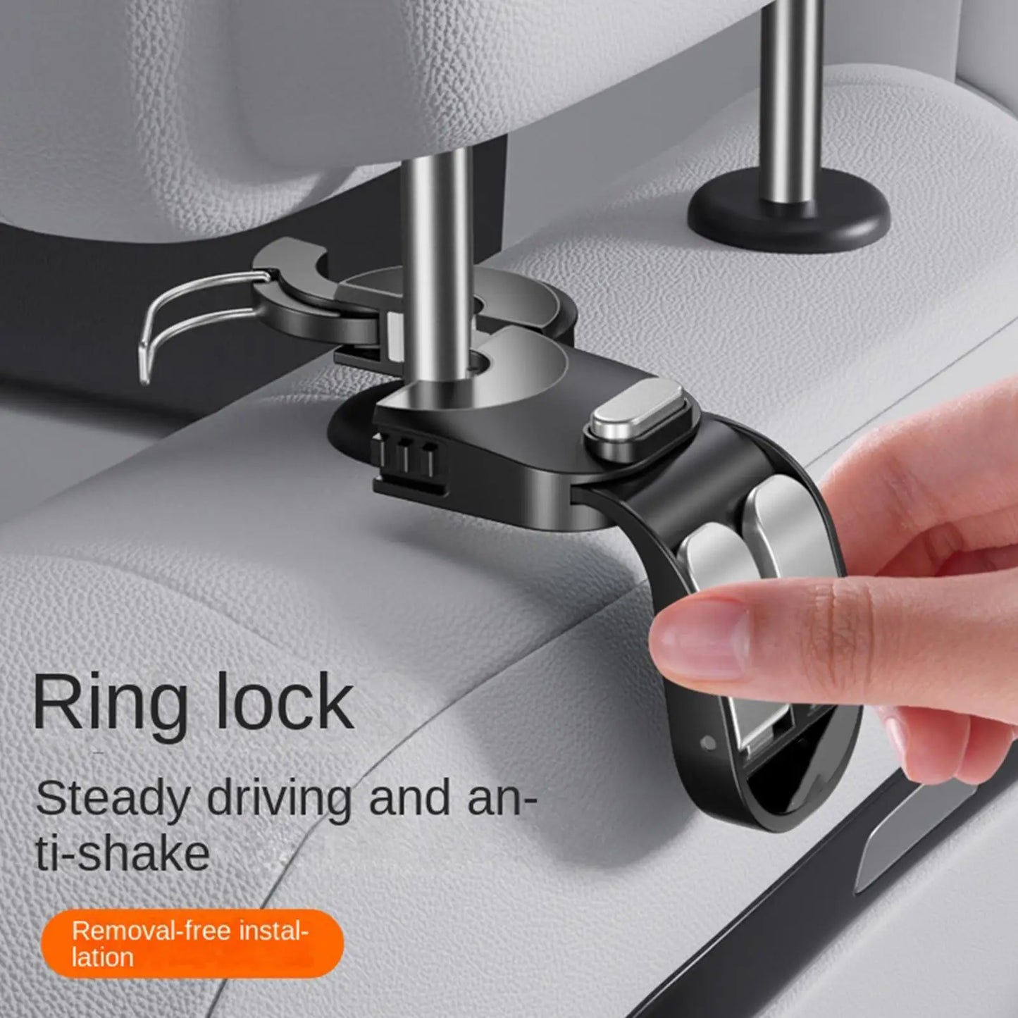 Car Headrest Hook – Retractable Double Hook Seat Organizer