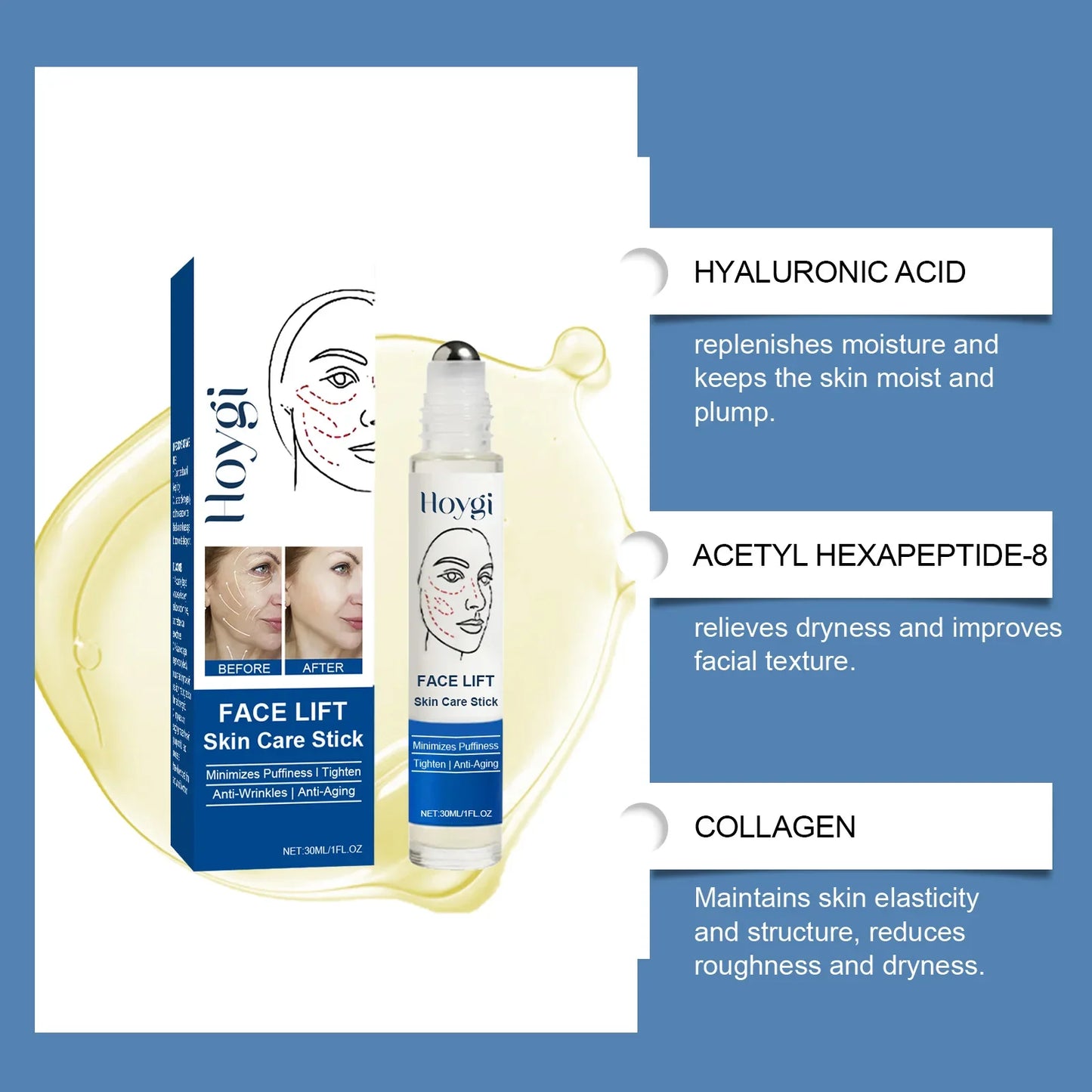 HOYGI Rollerball Face Essence – Hydrating & Nourishing Serum