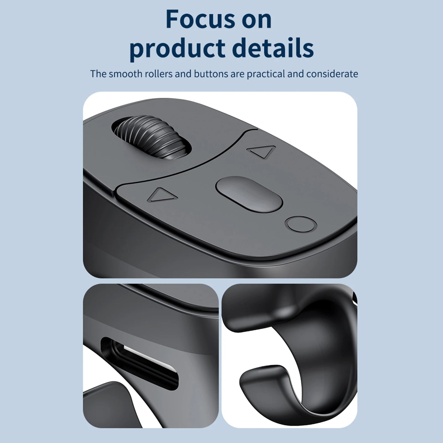 Bluetooth 5.3 Fingertip Ring Remote – Selfie, Scroll & Mouse