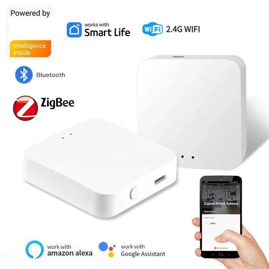 Smart LifeAPP Multi-mode Gateway ZigBee Bluetooth Wireless Hub Remote Controller Bridge Voice Control Via Alexa Google Home Peaceful Pleasures Health and Wellness