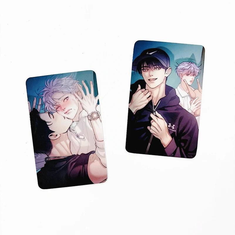 2- Korean Manhwa Lomo Cards Kang Dooshik Jin Jooha BL Comic Couple