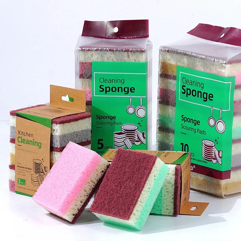 High density sponge cleaning cloth, dishwashing cloth, non greasy kitchen and catering supplies, sponge brush, pot and bowl Peaceful Pleasures Health and Wellness