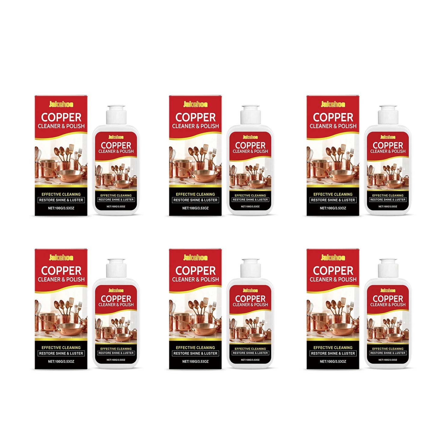 JAKEHOE Brass & Copper Metal Polishing Cream | Tarnish Remover
