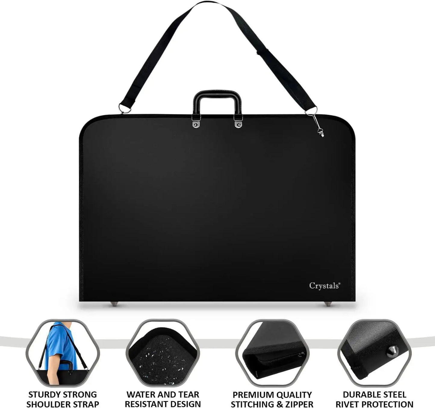 A3 Artist Portfolio Carrying Case | Art Storage Folder Bag