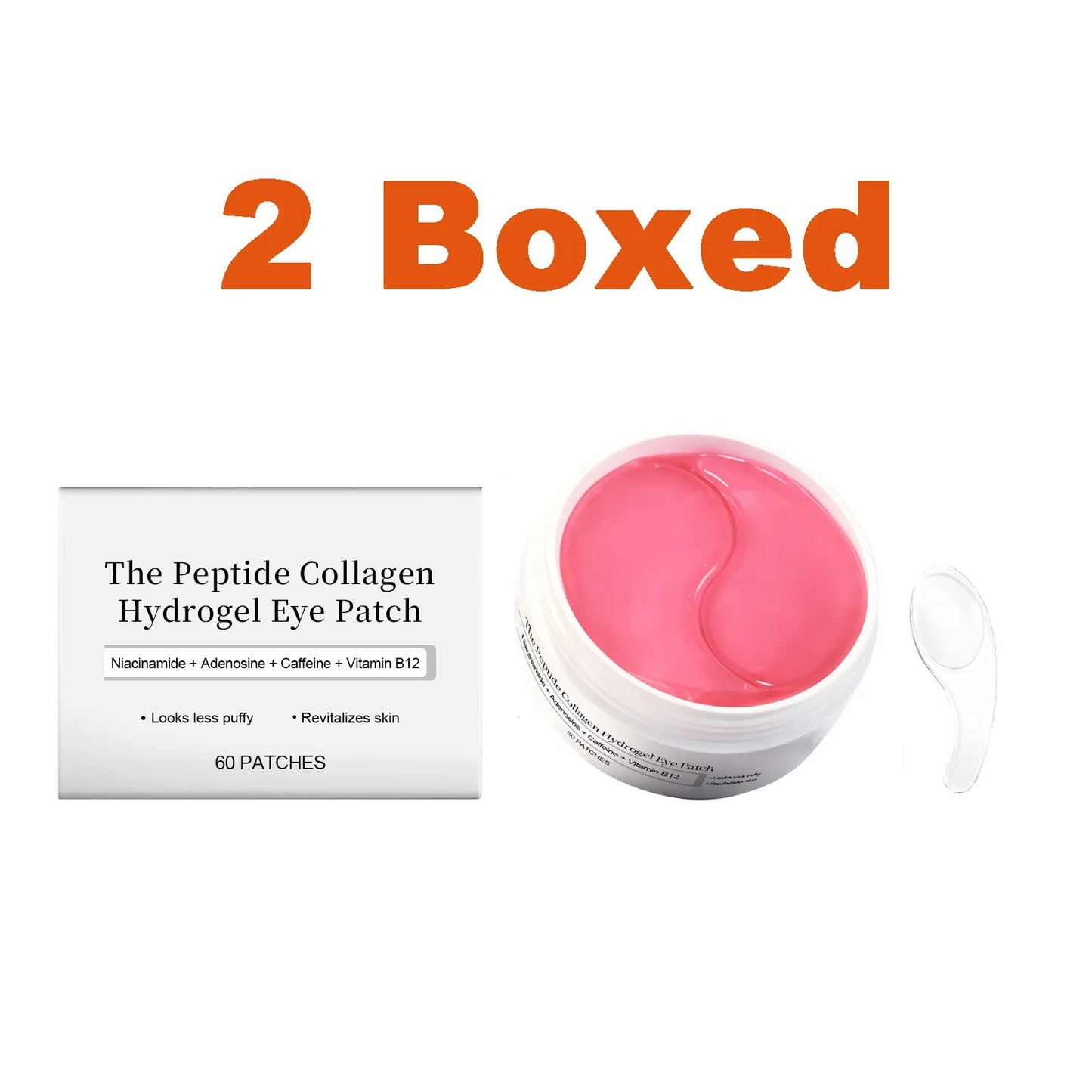Peptide Collagen Hydrogel Eye Patches – Anti-Aging 60 Pack