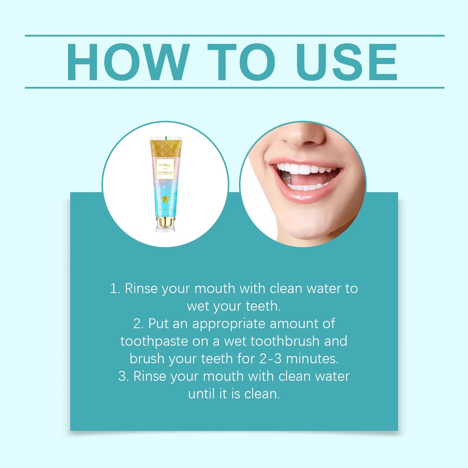 Oralhoe Nicotinamide Whitening Toothpaste | Plaque & Stain Removal Whitening Toothpaste Peaceful Pleasures Health and Wellness