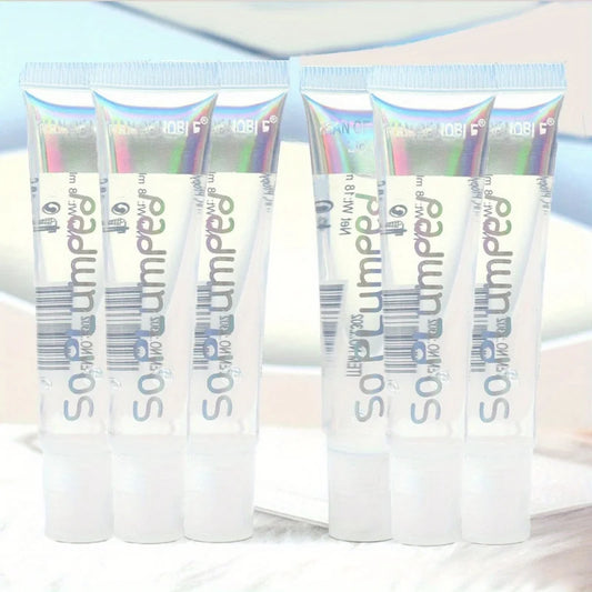 6PCS Gifts for Women Lip Oil Sets IMAN OF NOBLE Transparent Colorless Moisturizing Lip Oil Lip Gloss Lip Care Peaceful Pleasures Health and Wellness