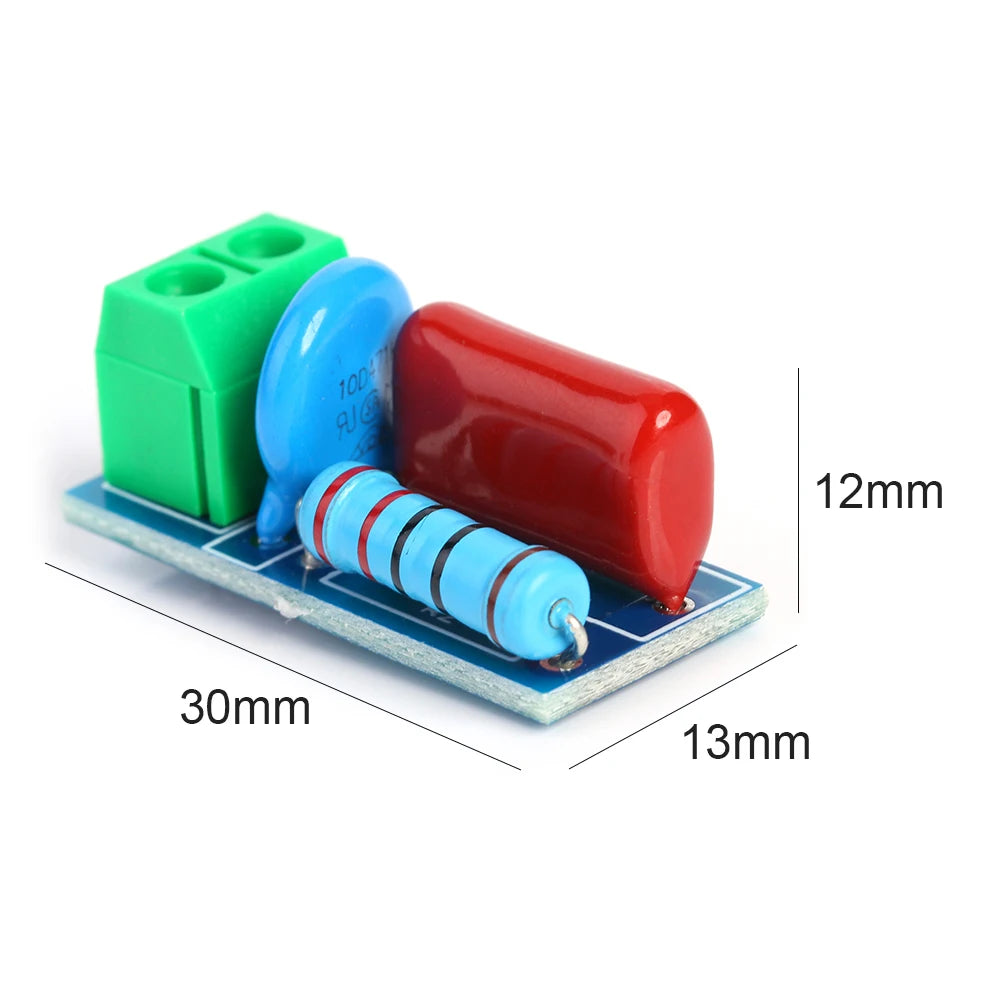 1-5pcs RC Absorption Circuit Module Relay Contact Protection Resistance Surge Module AC/DC 5V-400V Snubber Board Peaceful Pleasures Health and Wellness