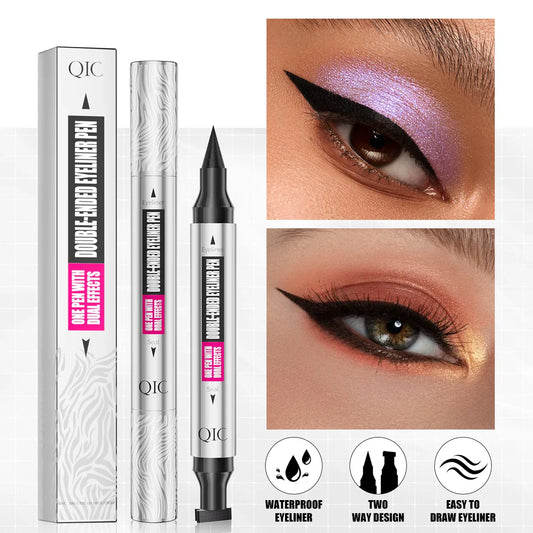 QIC 2-in-1 Eyeliner Stamp Pen – Waterproof & Quick Dry Eyeliner Stamp Pen Oasis Select