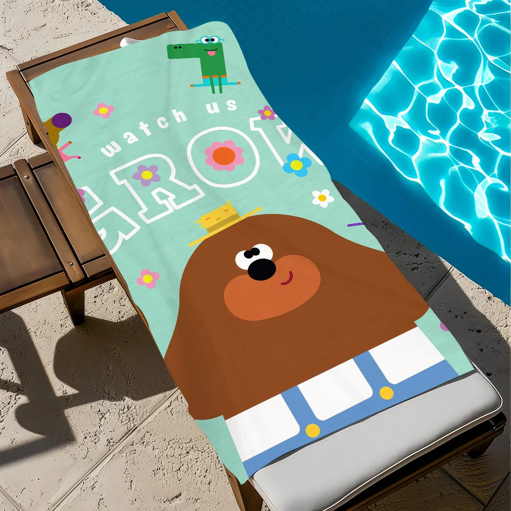 Hey Duggee Quick-Dry Beach Towel | Soft Anime Microfiber Towel Anime Beach Towel Peaceful Pleasures Health and Wellness z2 STJ40x70CM